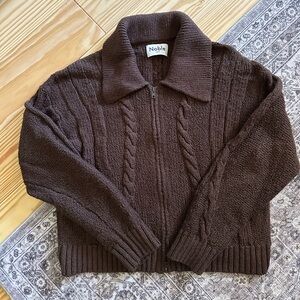 Noble Braided Dual Zip Cardigan